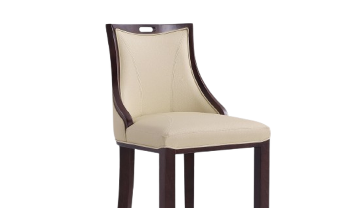 Manhattan Comfort Emperor Wood Upholstered Barstool