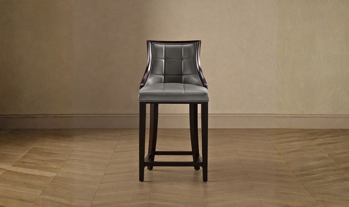 Manhattan Comfort Fifth Avenue Wood Upholstered Counter Stool