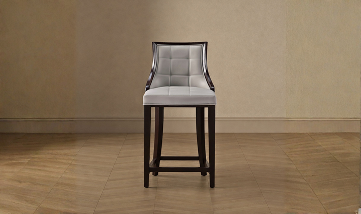 Manhattan Comfort Fifth Avenue Wood Upholstered Counter Stool