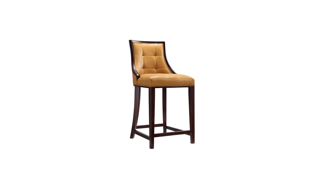 Manhattan Comfort Fifth Avenue Wood Upholstered Counter Stool