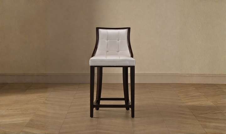 Manhattan Comfort Fifth Avenue Wood Upholstered Counter Stool