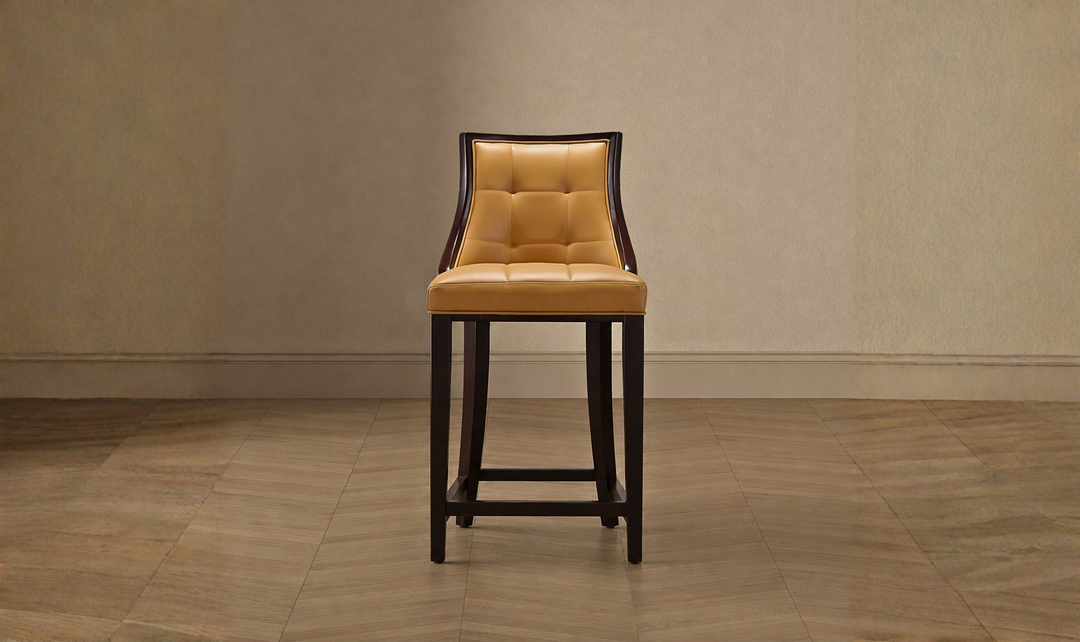 Manhattan Comfort Fifth Avenue Wood Upholstered Counter Stool