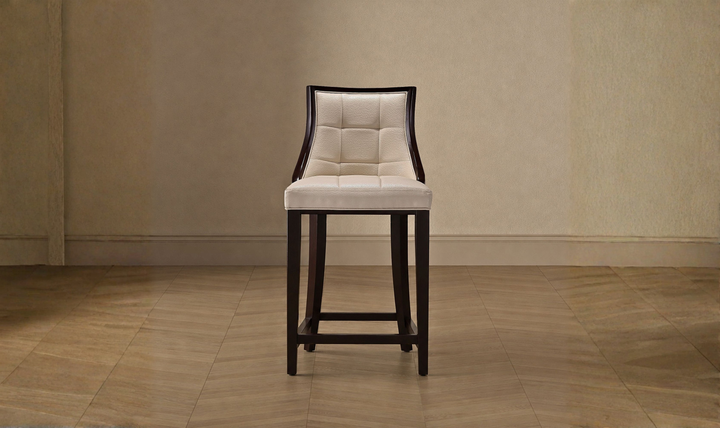 Manhattan Comfort Fifth Avenue Wood Upholstered Counter Stool