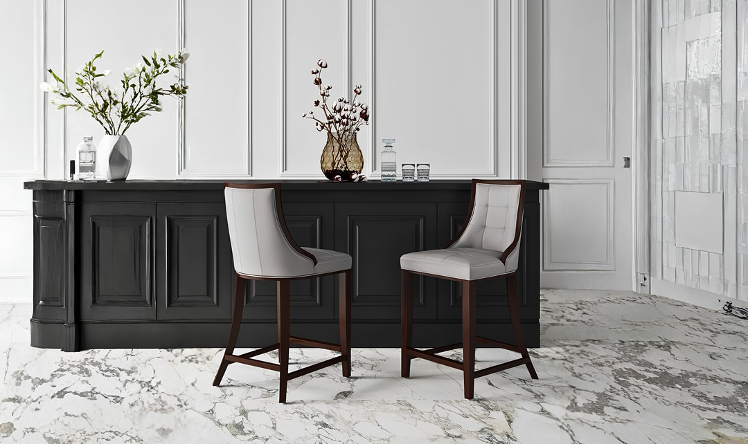 Manhattan Comfort Fifth Avenue Wood Upholstered Counter Stool