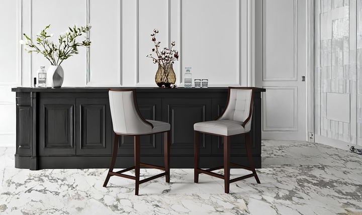 Manhattan Comfort Fifth Avenue Wood Upholstered Counter Stool
