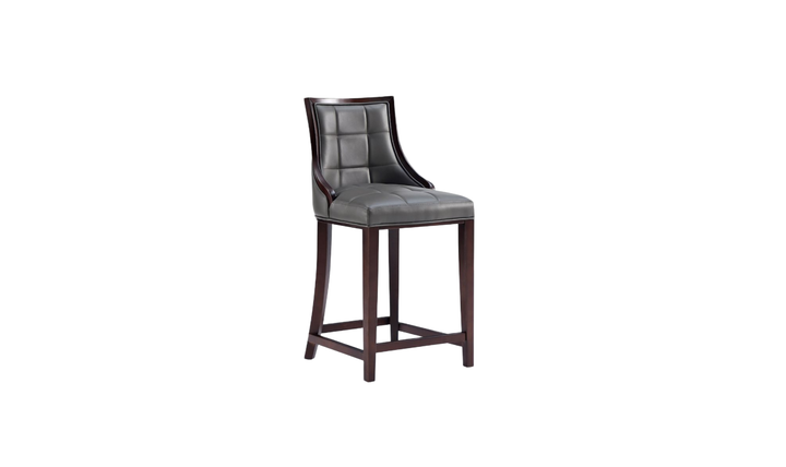 Manhattan Comfort Fifth Avenue Wood Upholstered Counter Stool
