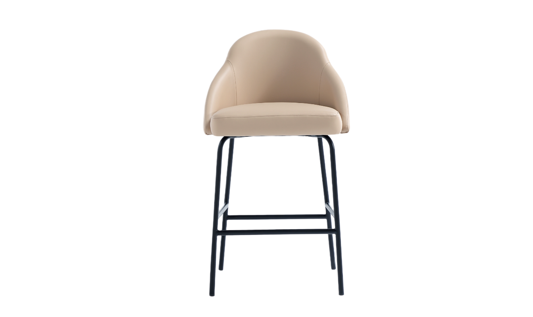 Manhattan Comfort Gracie Metal Upholstered Counter Stool