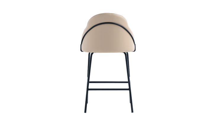 Manhattan Comfort Gracie Metal Upholstered Counter Stool