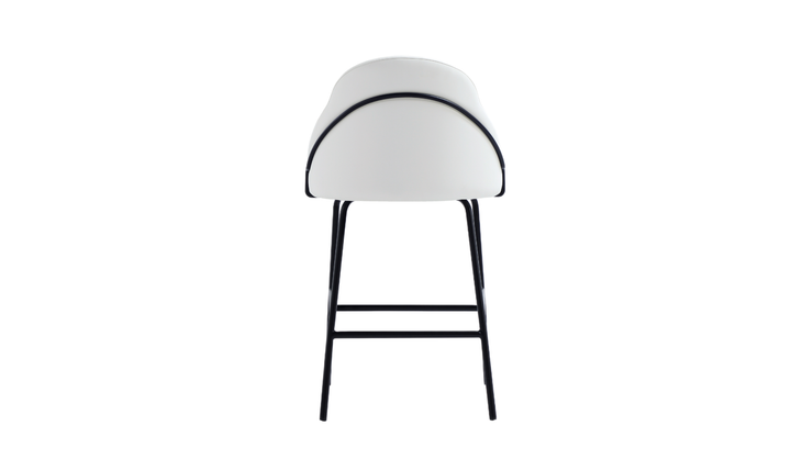 Manhattan Comfort Gracie Metal Upholstered Counter Stool