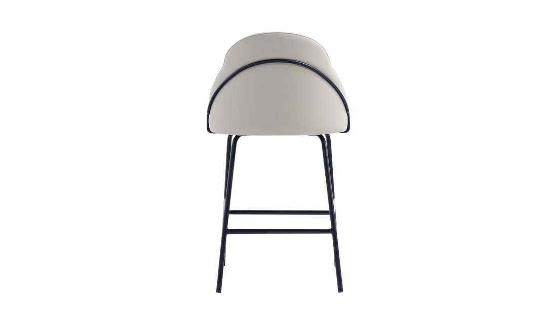 Manhattan Comfort Gracie Metal Upholstered Counter Stool