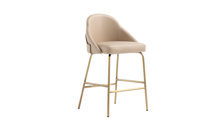 Manhattan Comfort Gracie Metal Upholstered Counter Stool