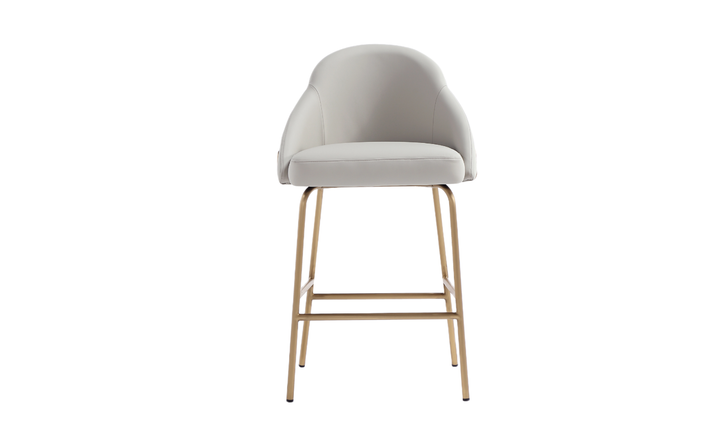 Manhattan Comfort Gracie Metal Upholstered Counter Stool