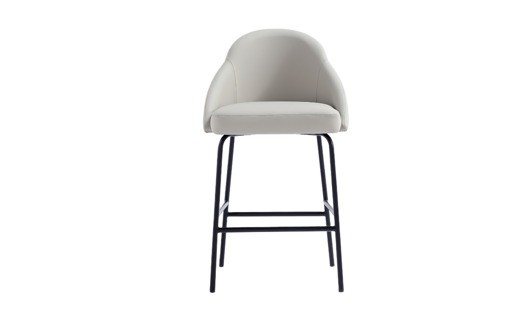 Manhattan Comfort Gracie Metal Upholstered Counter Stool