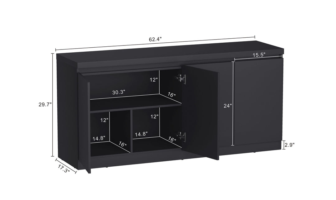 Manhattan Comfort Griffin Wooden Sideboard-JenniferFurniture