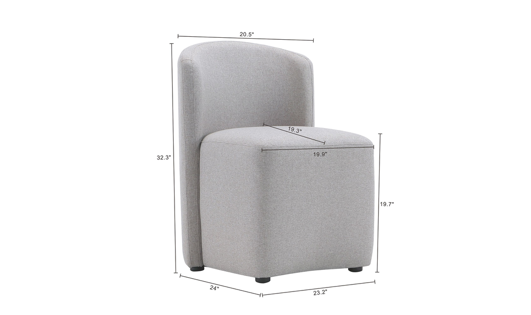 Manhattan Comfort Hearth Upholstered Side Chair