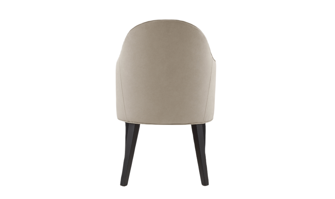 Manhattan Comfort Hillman Wood Vegan Leather and Velvet Armchair-Jennifr Furniture