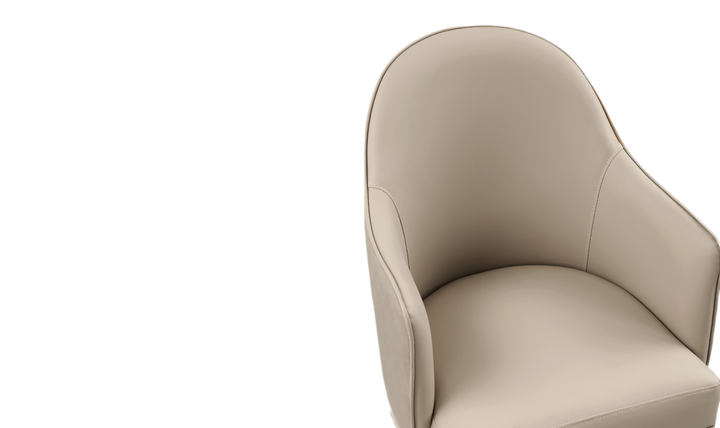 Manhattan Comfort Hillman Wood Vegan Leather and Velvet Armchair-Jennifr Furniture