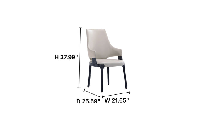 Manhattan Comfort Kara Wood Upholstered Accent Chair-Jennifer Furniture