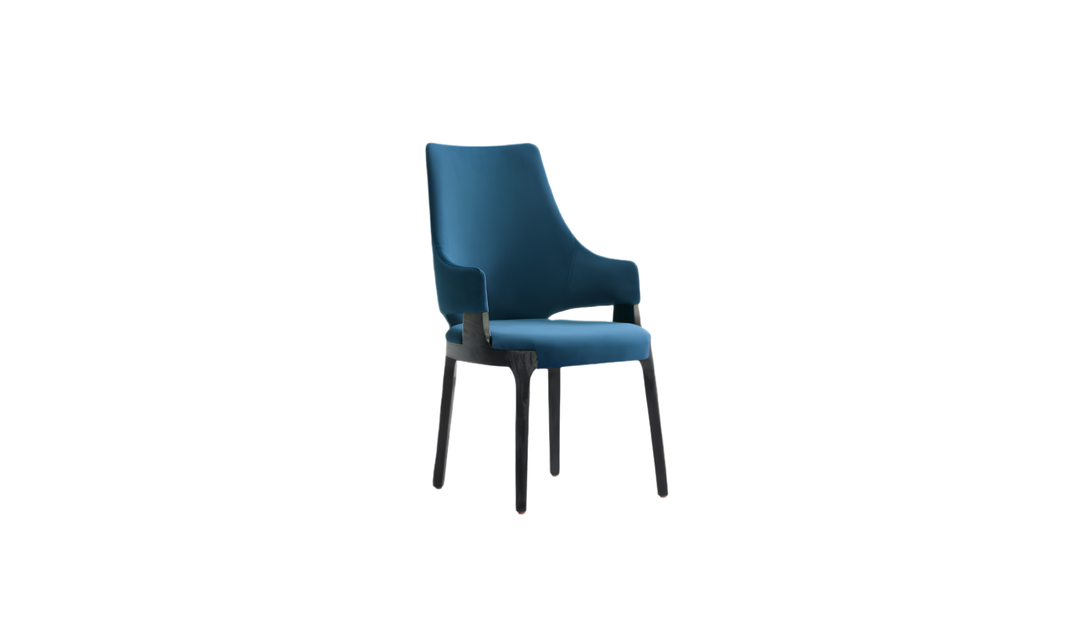 Manhattan Comfort Kara Wood Upholstered Accent Chair-Jennifer Furniture
