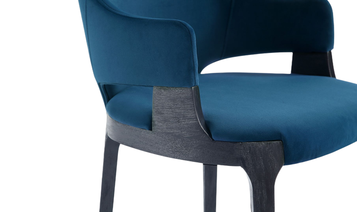 Manhattan Comfort Kara Wood Upholstered Accent Chair-Jennifer Furniture