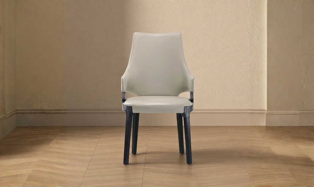 Manhattan Comfort Kara Wood Upholstered Accent Chair-Jennifer Furniture