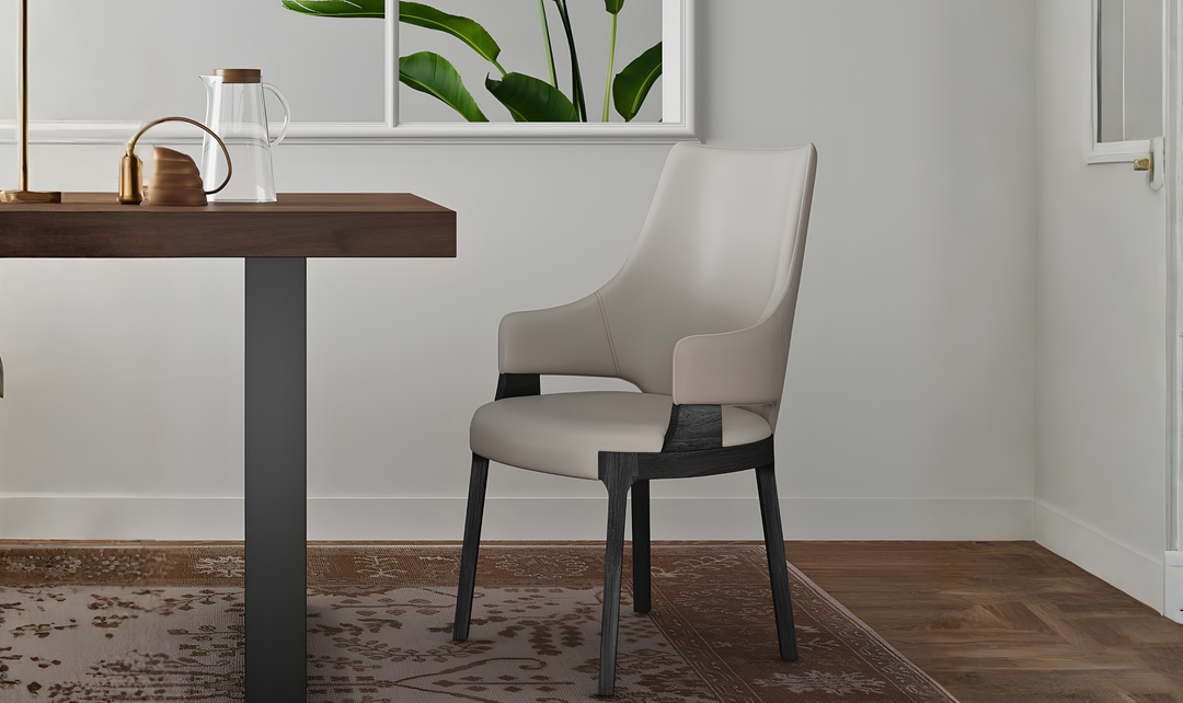 Manhattan Comfort Kara Wood Upholstered Accent Chair-Jennifer Furniture