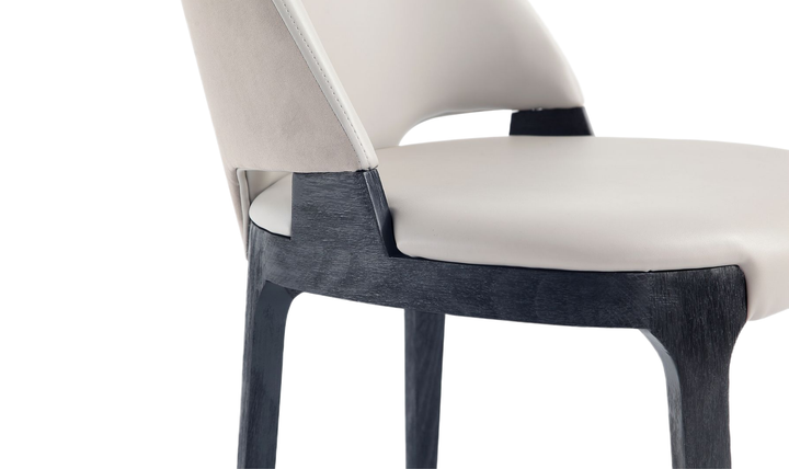 Manhattan Comfort Kara Wood Upholstered Dining Chair-Jennifer Furniture