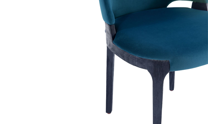 Manhattan Comfort Kara Wood Upholstered Dining Chair-Jennifer Furniture