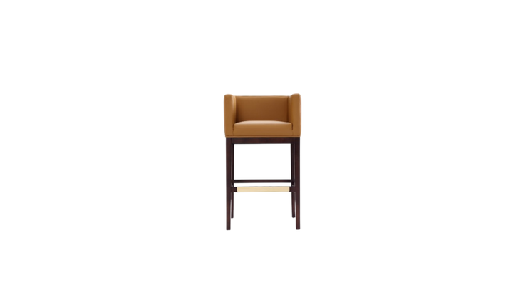 Manhattan Comfort Kingsley Wood Upholstered Barstool-Jennifer Furniture