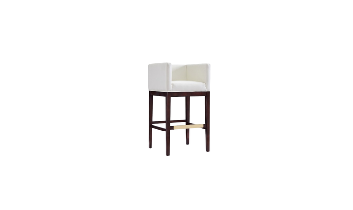 Manhattan Comfort Kingsley Wood Upholstered Barstool-Jennifer Furniture