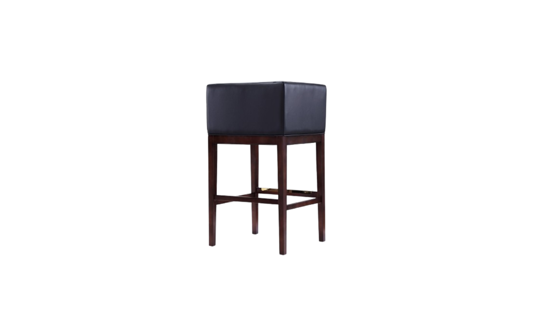 Manhattan Comfort Kingsley Wood Upholstered Barstool-Jennifer Furniture