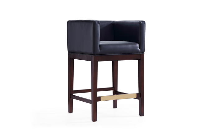 Manhattan Comfort Kingsley Wood Upholstered Counter Stool-Jennifer