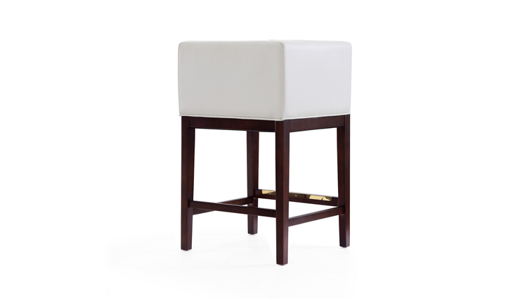 Manhattan Comfort Kingsley Wood Upholstered Counter Stool-Jennifer