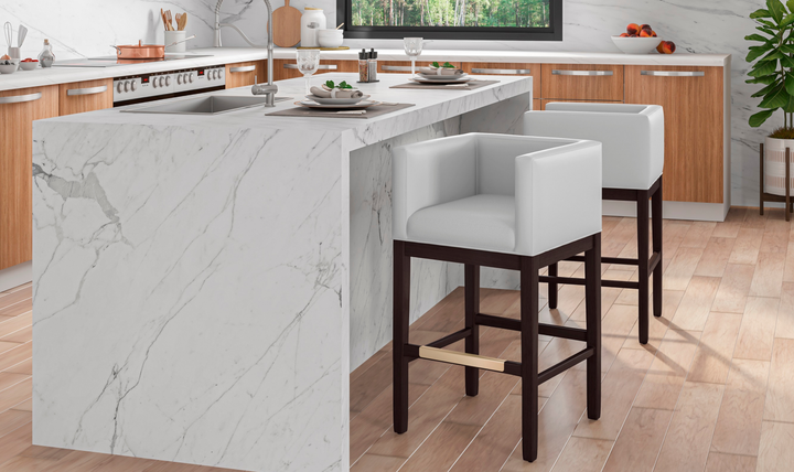 Manhattan Comfort Kingsley Wood Upholstered Counter Stool-Jennifer