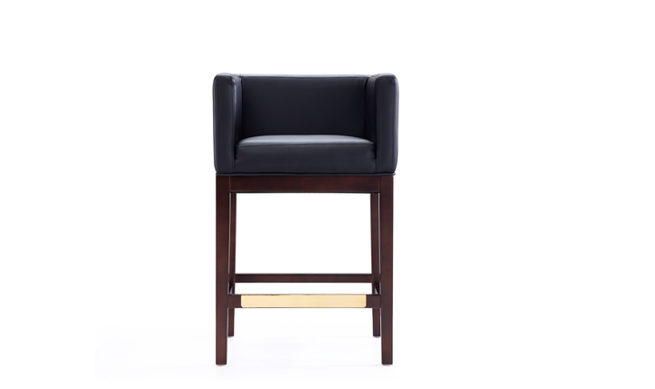 Manhattan Comfort Kingsley Wood Upholstered Counter Stool-Jennifer
