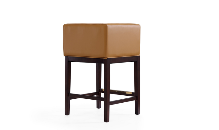 Manhattan Comfort Kingsley Wood Upholstered Counter Stool-Jennifer