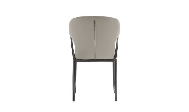 Manhattan Comfort Kirsten Metal Vegan Leather Dining Chair With Set Of Two-jennifer