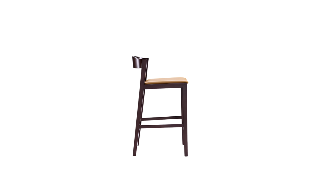 Manhattan Comfort Klismos Wood Upholstered Counter Stool-Jennifer Furniture