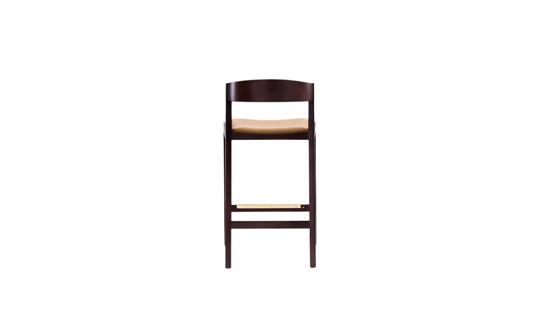 Manhattan Comfort Klismos Wood Upholstered Counter Stool-Jennifer Furniture