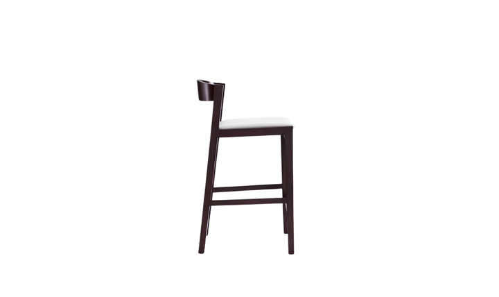 Manhattan Comfort Klismos Wood Upholstered Counter Stool-Jennifer Furniture