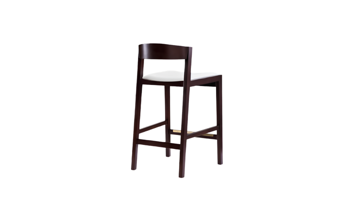 Manhattan Comfort Klismos Wood Upholstered Counter Stool-Jennifer Furniture