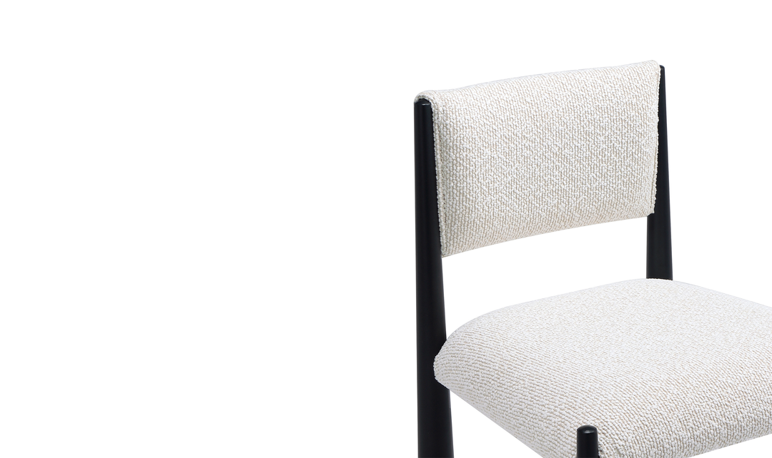 Manhattan Comfort Lennor Boucle Metal Counter Stool