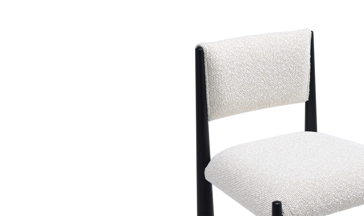 Manhattan Comfort Lennor Boucle Metal Counter Stool