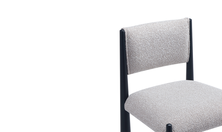 Manhattan Comfort Lennor Boucle Metal Counter Stool