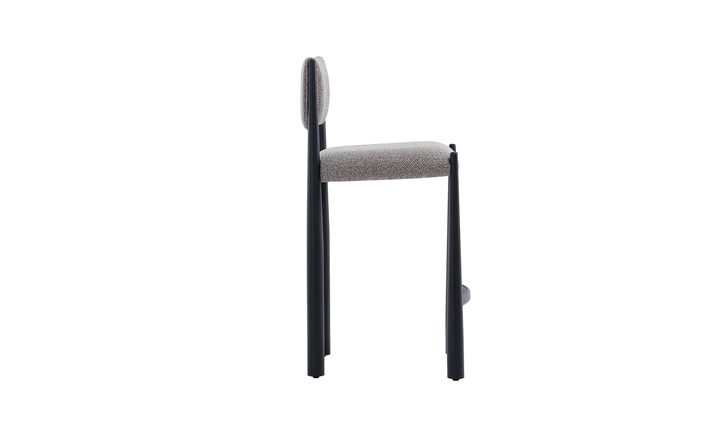 Manhattan Comfort Lennor Boucle Metal Counter Stool