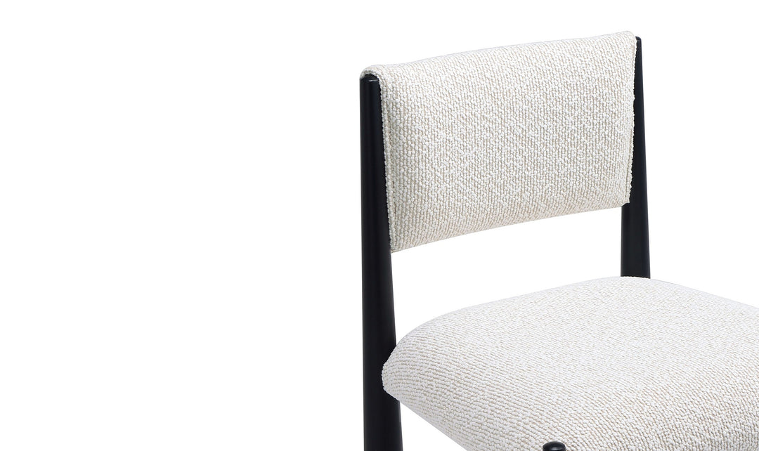 Manhattan Comfort Lennor Metal Boucle Side Chair- Jennifer Furniture