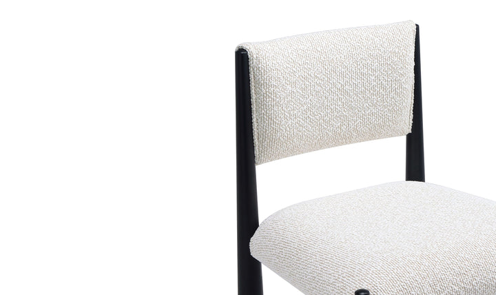 Manhattan Comfort Lennor Metal Boucle Side Chair- Jennifer Furniture