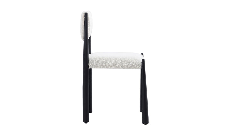 Manhattan Comfort Lennor Metal Boucle Side Chair- Jennifer Furniture