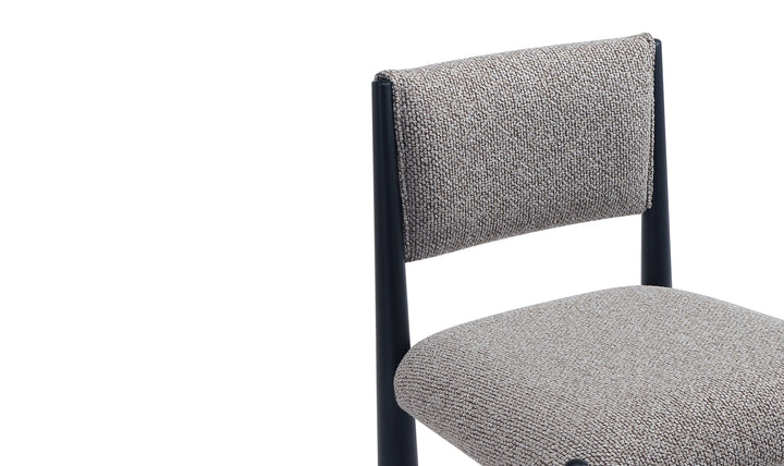 Manhattan Comfort Lennor Metal Boucle Side Chair- Jennifer Furniture