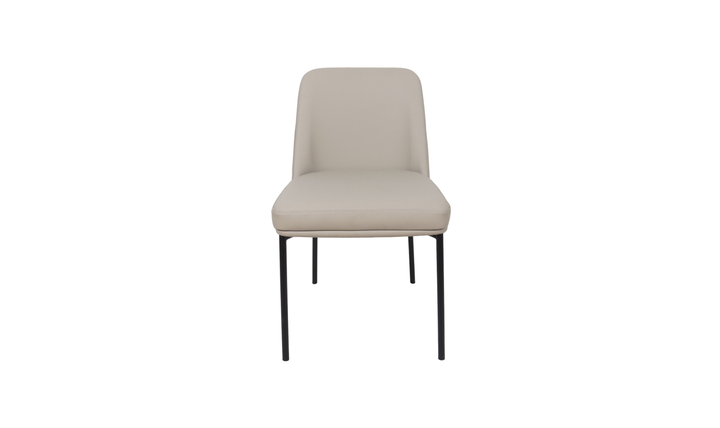 Manhattan Comfort Loft Metal Vegan Leather Side Chair-Jennifer Furniture